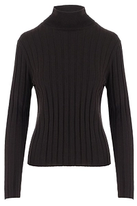 Allude Ribbed Turtleneck Knitted Jumper