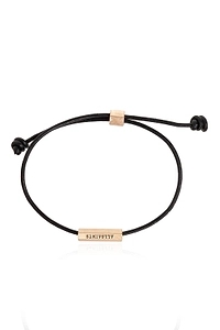 Allsaints Logo Engraved Adjustable Bracelet