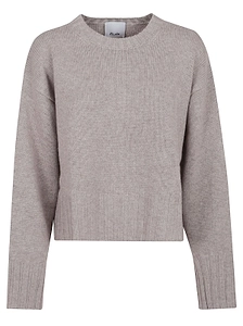 Allude Long Sleeved Crewneck Knitted Jumper