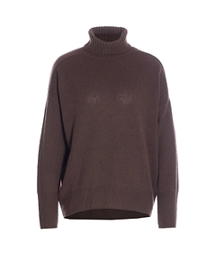 Allude Ribbed Turtleneck Sweater