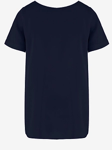 Allude Stretch Silk Boxy T-Shirt