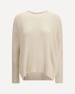 Allude Side-Slit Knitted Sweater