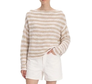 Allude Striped Knitted Jumper