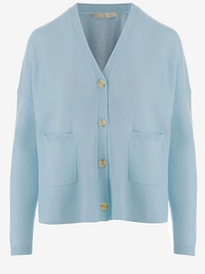 Allude V-Neck Buttoned Cardigan Sweater