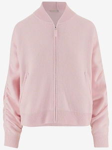 Allude Zip-Up Bomber Sweater