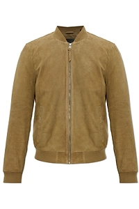 Allsaints Morten Suede Bomber Jacket