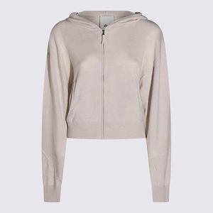 Allude Zip-Up Hooded Sweater