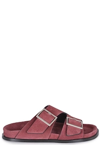 Alohas Double-Buckle Flat Sandals