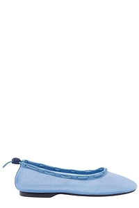 Alohas Drawstring Mesh Ballet Flats