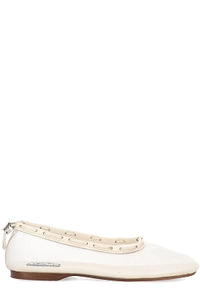 Alohas Drawstring Mesh Ballet Flats