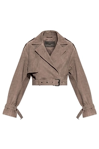 Allsaints Ophelia Cropped Belted Jacket