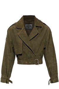 Allsaints Ophelia Cropped Belted Jacket