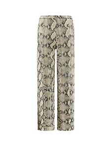 Alysi Elastic-Waist Straight-Leg Pants