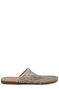 Alysi Embellished Mesh Flat Mules
