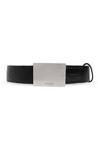 Allsaints Rectangular Buckle Leather Belt