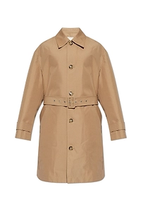 Ami Belted Single-Breasted Coat