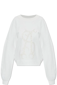Allsaints Reflex Embellished Logo Sweatshirt
