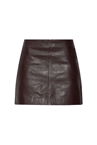 Allsaints Renai Leather Mini Skirt