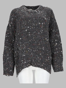 Alysi Speckled Oversized Knitted Sweater