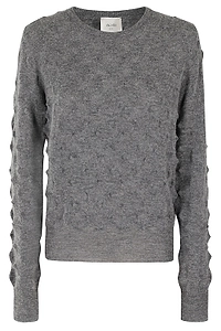 Alysi Spiked-Effect Crewneck Knitted Jumper