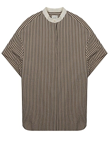 Alysi Striped Short-Sleeve Dress