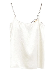Alysi Strappy Satin-Effect Top