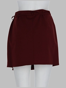 Alysi Tie-Waist Wrap Mini Skirt