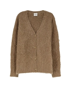 Alysi Textured V-Neck Cardigan