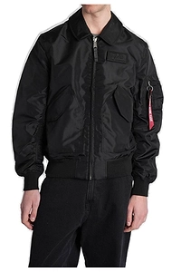 Alpha Industries Logo-Patch Bomber Jacket