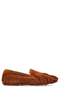 Allsaints Sandy Fringed Flat Shoes