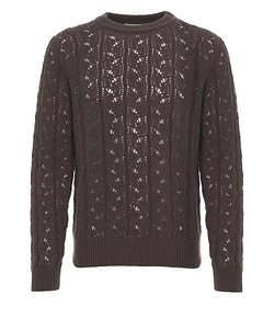 Amaranto Cable Knit Crewneck Jumper