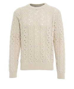 Amaranto Cable Knit Crewneck Jumper