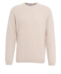 Amaranto Cable-Knit Crewneck Jumper