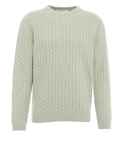 Amaranto Cable-Knit Crewneck Jumper
