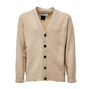 Amaranto Distressed V-Neck Cardigan