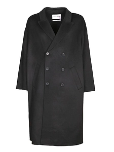 Amaranto Double-Breasted Wool Coat