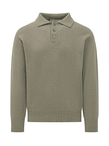 Amaranto Long-Sleeve Polo Shirt