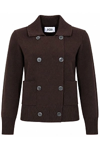 Alpha Studio Double-Breasted Knitted Jacket