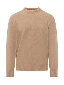 Amaranto Mock-Neck Knitted Sweater