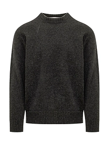 Amaranto Mock-Neck Knitted Sweater