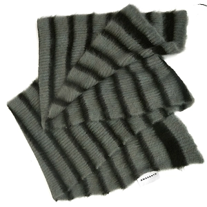 Amaranto Oversized Striped Scarf