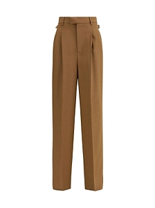 Ami High-Waist Pleated Pants