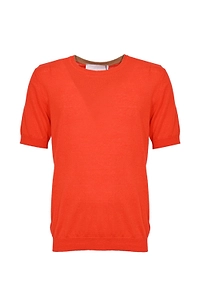 Amaranto Short-Sleeve Knitted Sweater