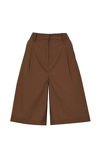 Alpha Studio Pleated Bermuda Shorts