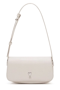 Ami Lizard Embossed Paris Paris Shoulder Bag