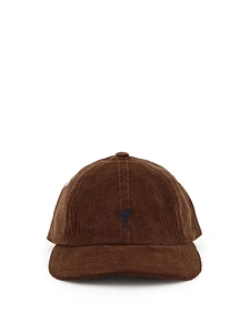 Ami Logo Corduroy Baseball Cap