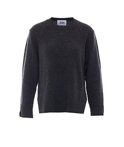Alpha Studio Ribbed Crewneck Knitted Sweater