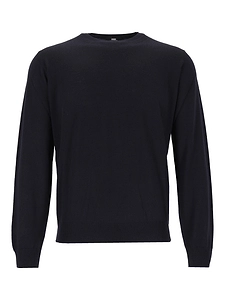 Alpha Studio Ribbed Crewneck Sweater