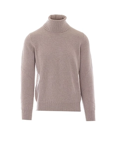 Alpha Studio Ribbed Turtleneck Knitted Sweater