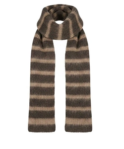 Amaranto Striped Pattern Knitted Scarf